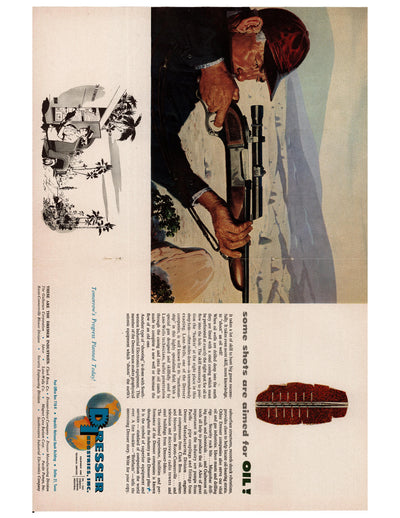 Dresser Oil Rifleman Industrial Ad circa. 1952