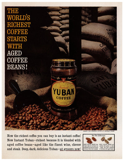 Yuban World's Richest Instant Coffee Ad circa. 1954