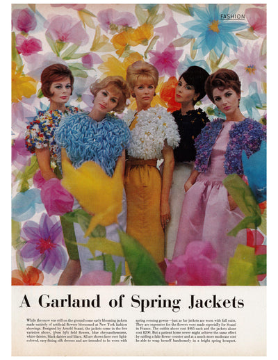 Garland of Spring Jackets Fashion Spread circa. 1962