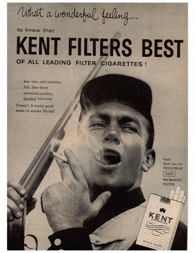 Kent Filters Best Shotgun Smoker Ad circa. 1956