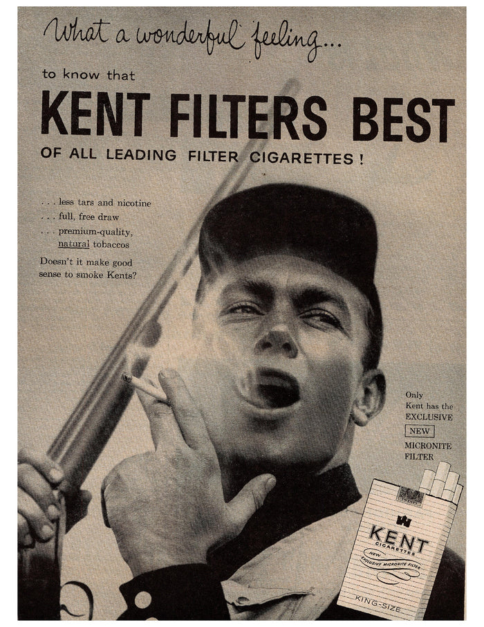 Kent Filters Best Shotgun Smoker Ad circa. 1956