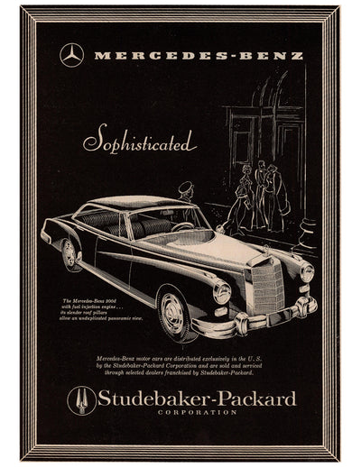 Mercedes-Benz Studebaker-Packard Sophisticated Coupe Ad circa. 1952