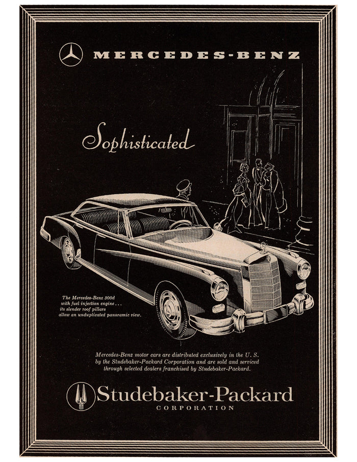 Mercedes-Benz Studebaker-Packard Sophisticated Coupe Ad circa. 1952